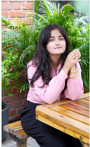 Stacked bangles · pink-shirt edit